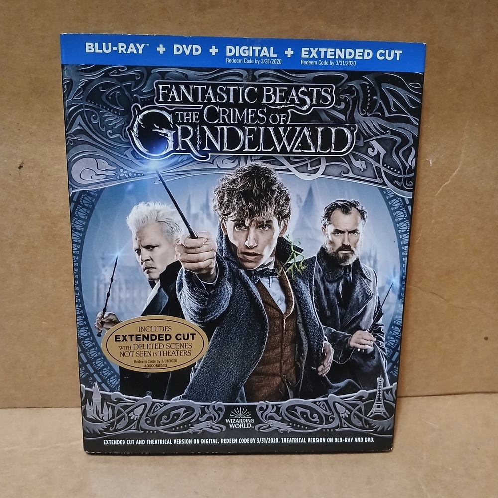 Fantastic Beasts The Crimes of Grindelwald Blu-ray DVD Digital Extended Cut 2018